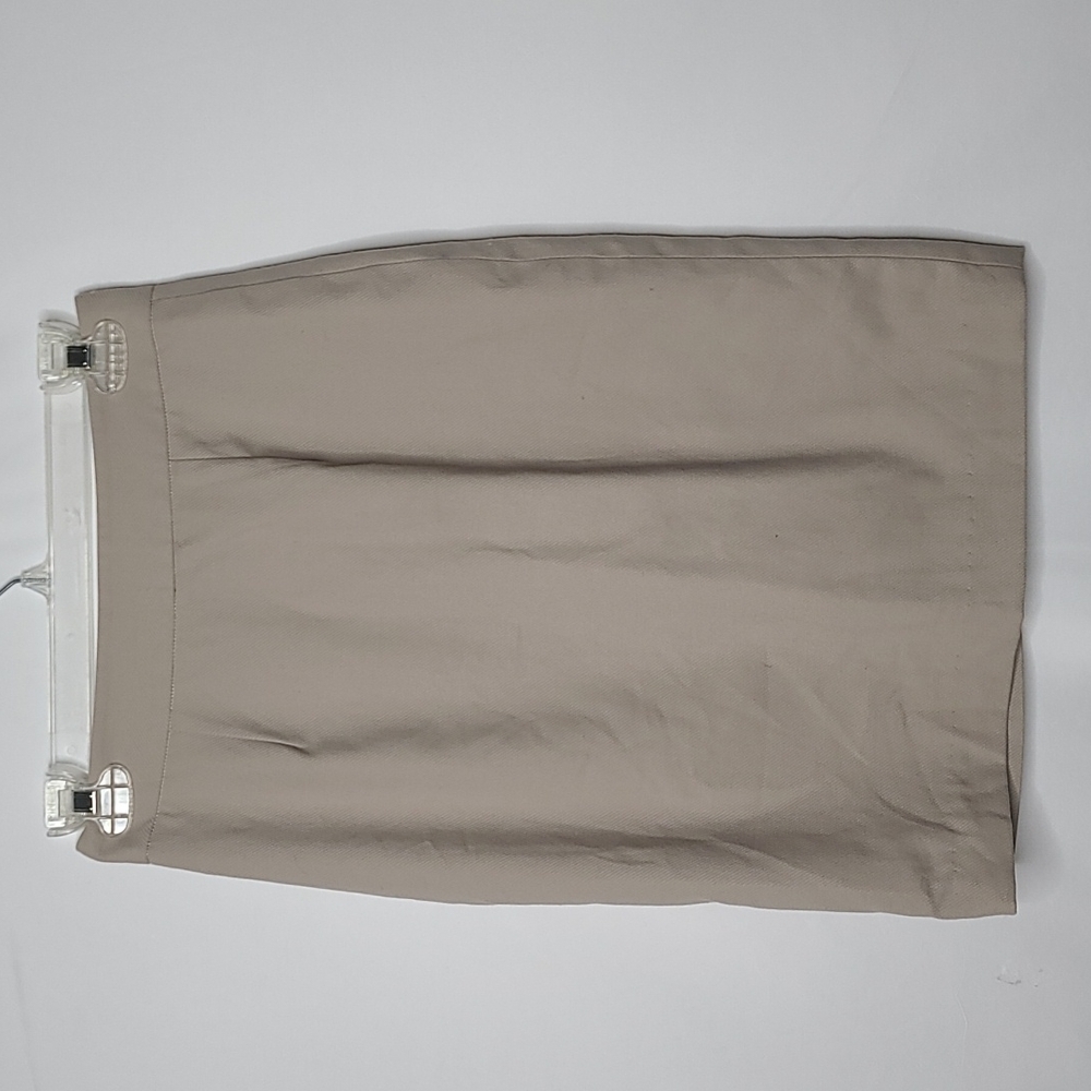 Graydn tan straight A-line pencil skirt sz 2